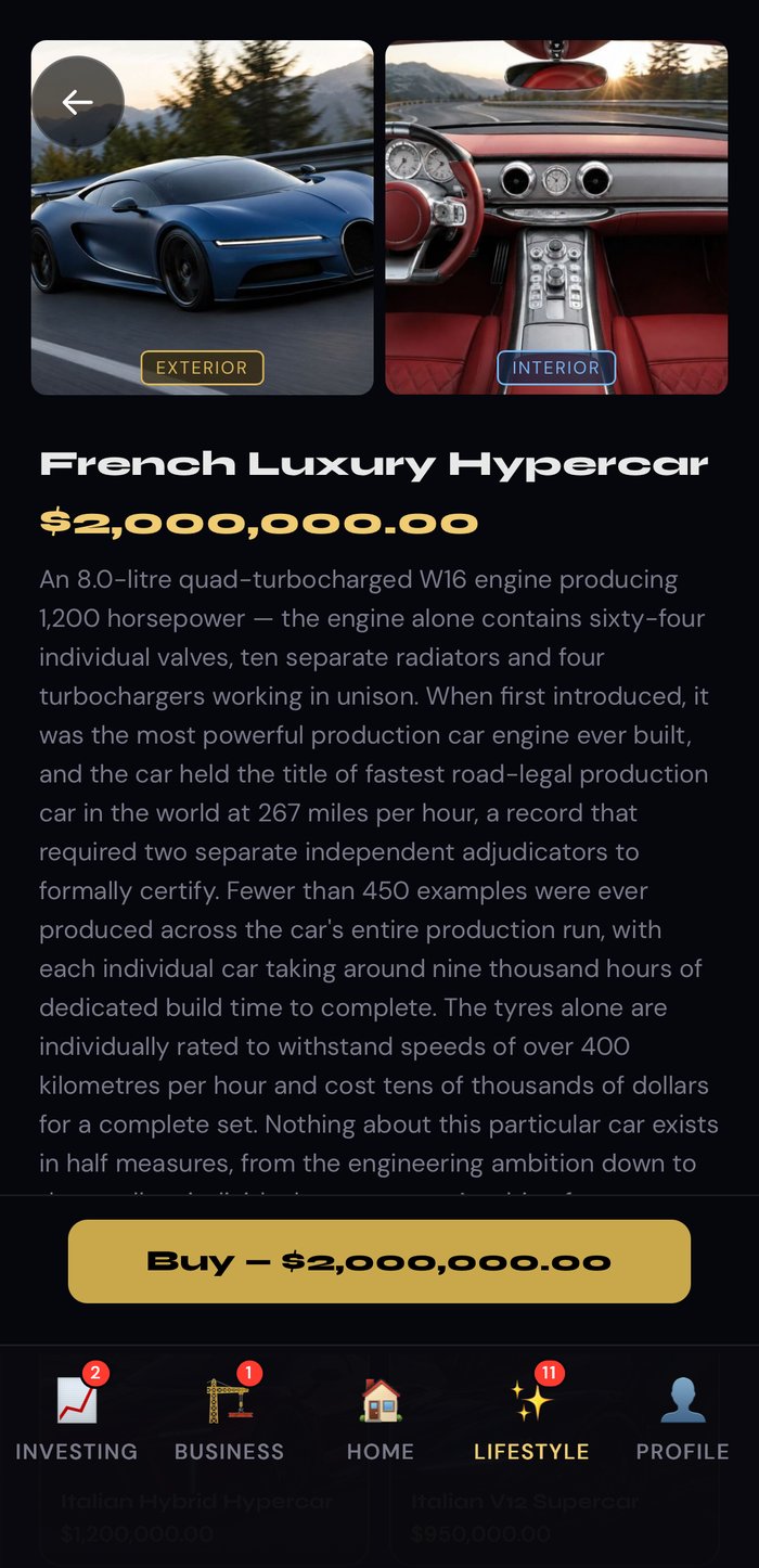 SelfMade hypercar screenshot